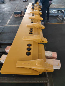 قطعة مسطحة شطبة مزدوجة 195-71-11654 قطع غيار ماكينات البناء ممهدة الطرق شفرة محرك ممهدة الكربون الصلب البورون الصلب Dbf نهاية بت حافة القطع
